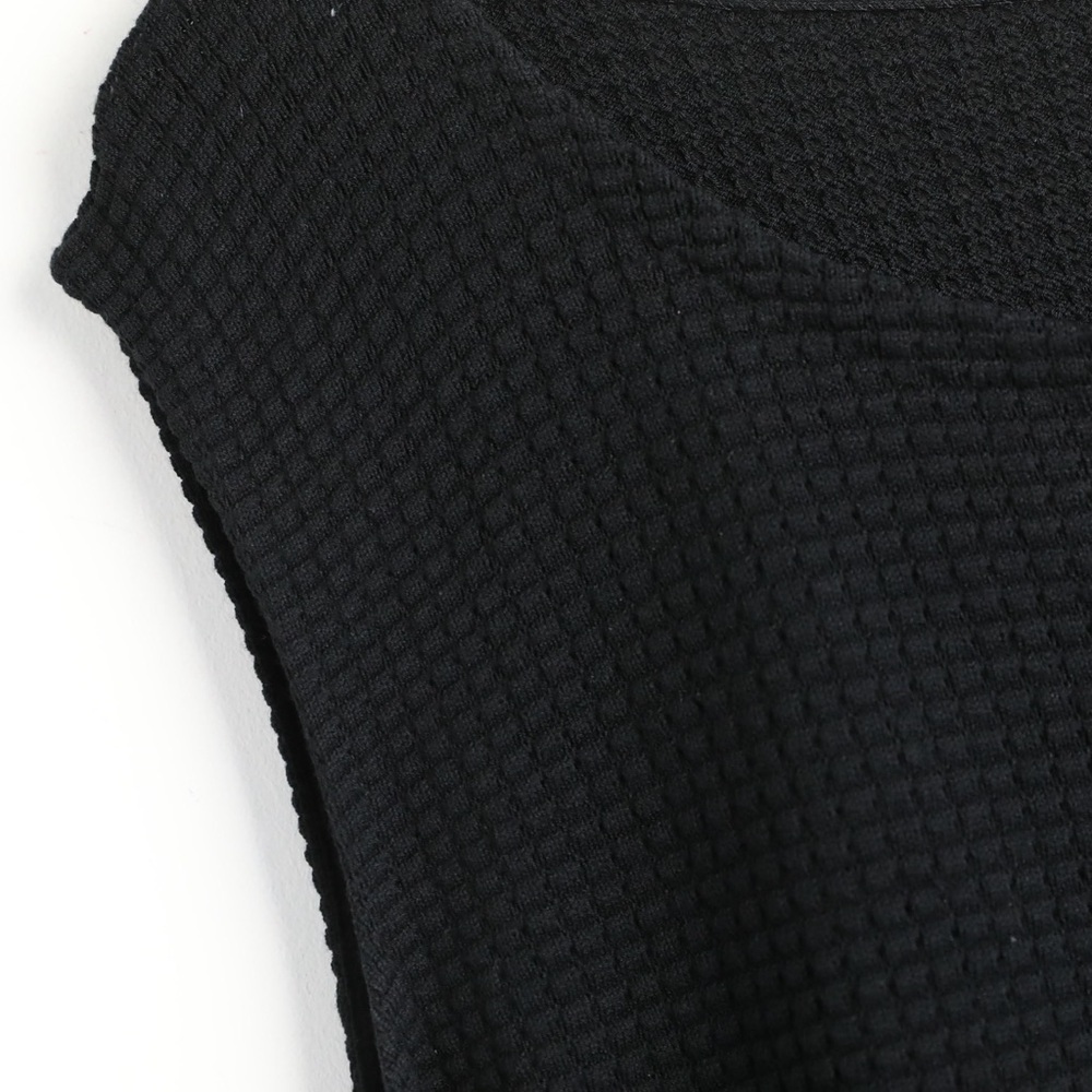 NWT Lafayette 148 Sleeveless Sweater Black Pullover textured 3X vest new plus - Picture 5 of 6